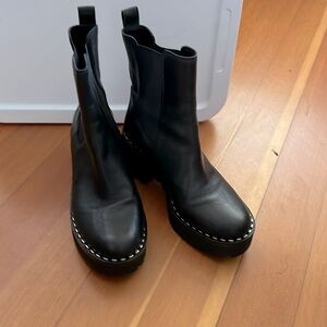 Black gator moto ankle boot perfect for festival season!